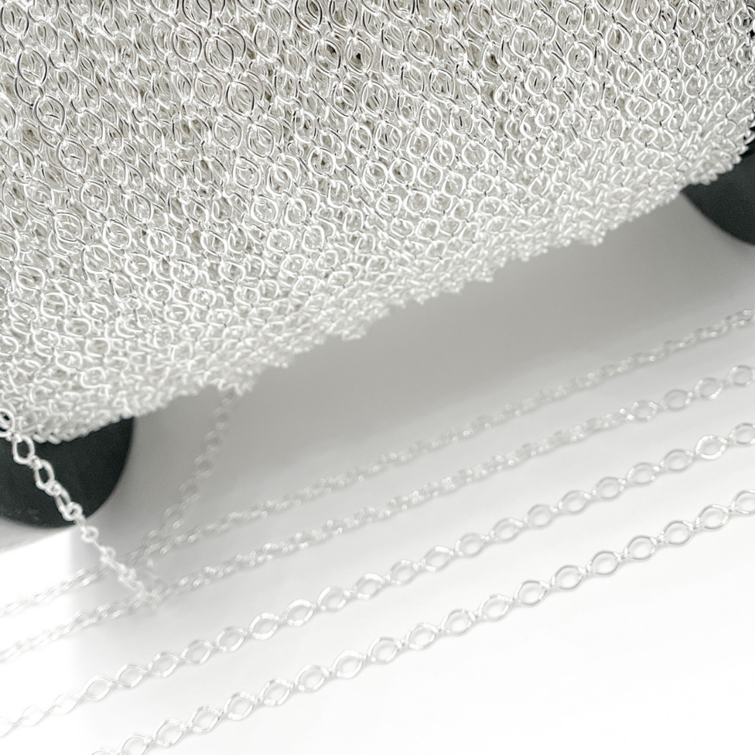 Tresor Jewelry Inc. - Wholesale Link & Chain Necklace - Z75SS. Sterling Silver Oval Link Chain.3