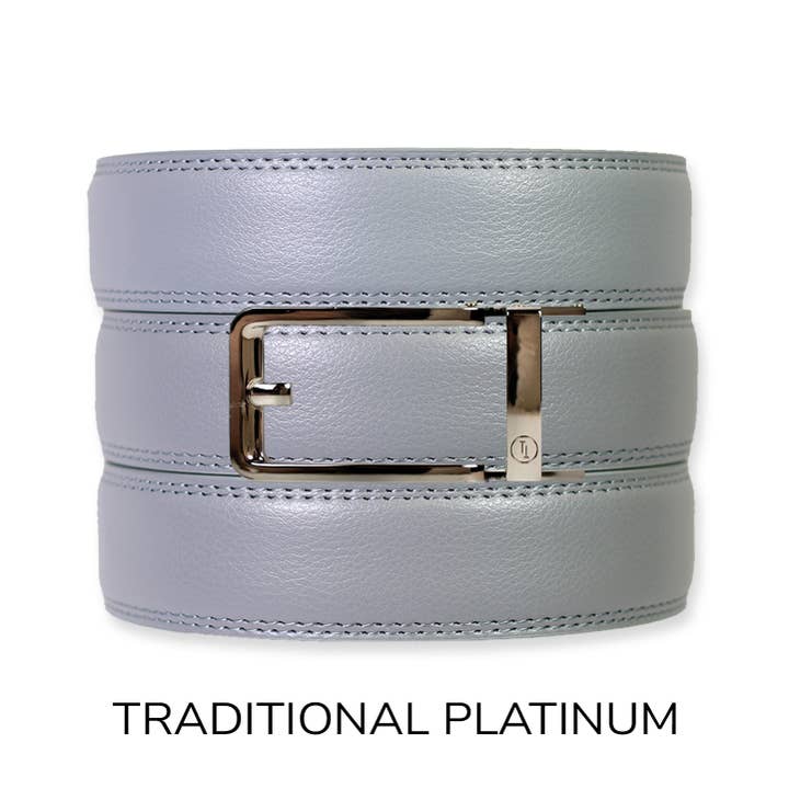 Tough Apparel - Wholesale Belt - Men's - Slate Leather Ratchet Belt & Buckle Set
