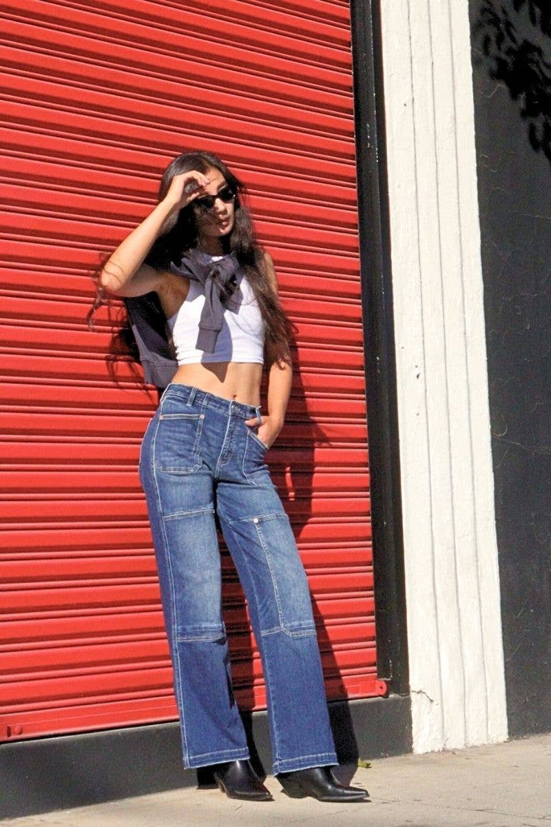 a.ell design - Wholesale Jeans - Women's - WIDE LEG POCKET JEANS10