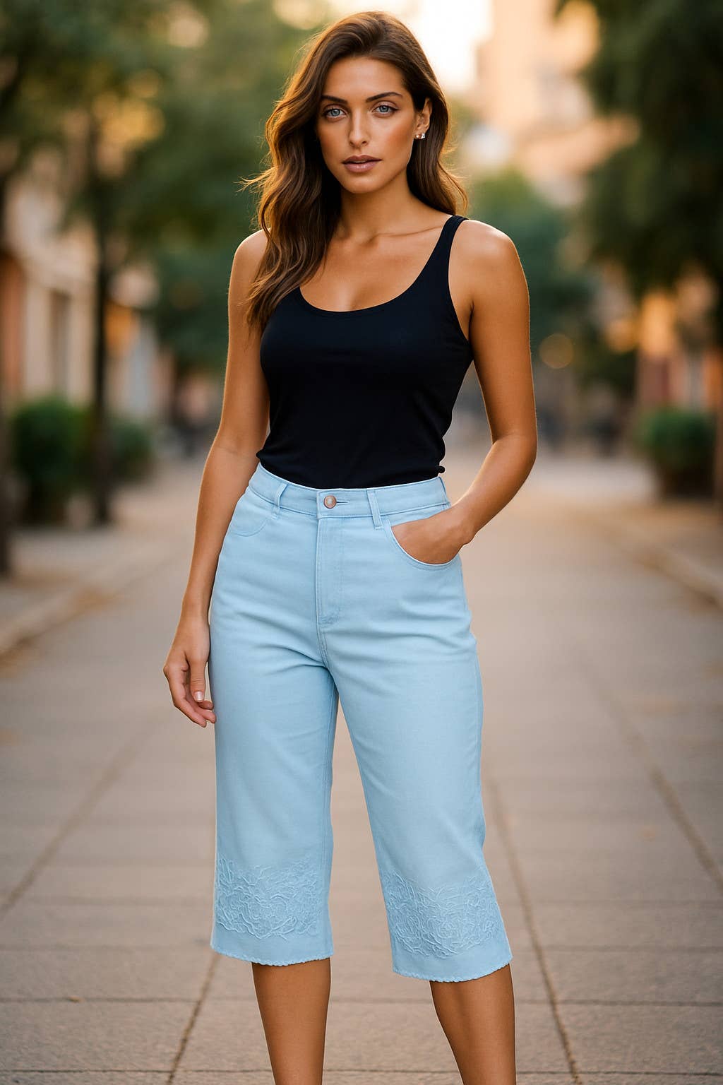 A Woman we Love - Wholesale Shorts - Women's - Pack of 20 Shorts & Capri Pants – Mixed Sizes and Colors 17