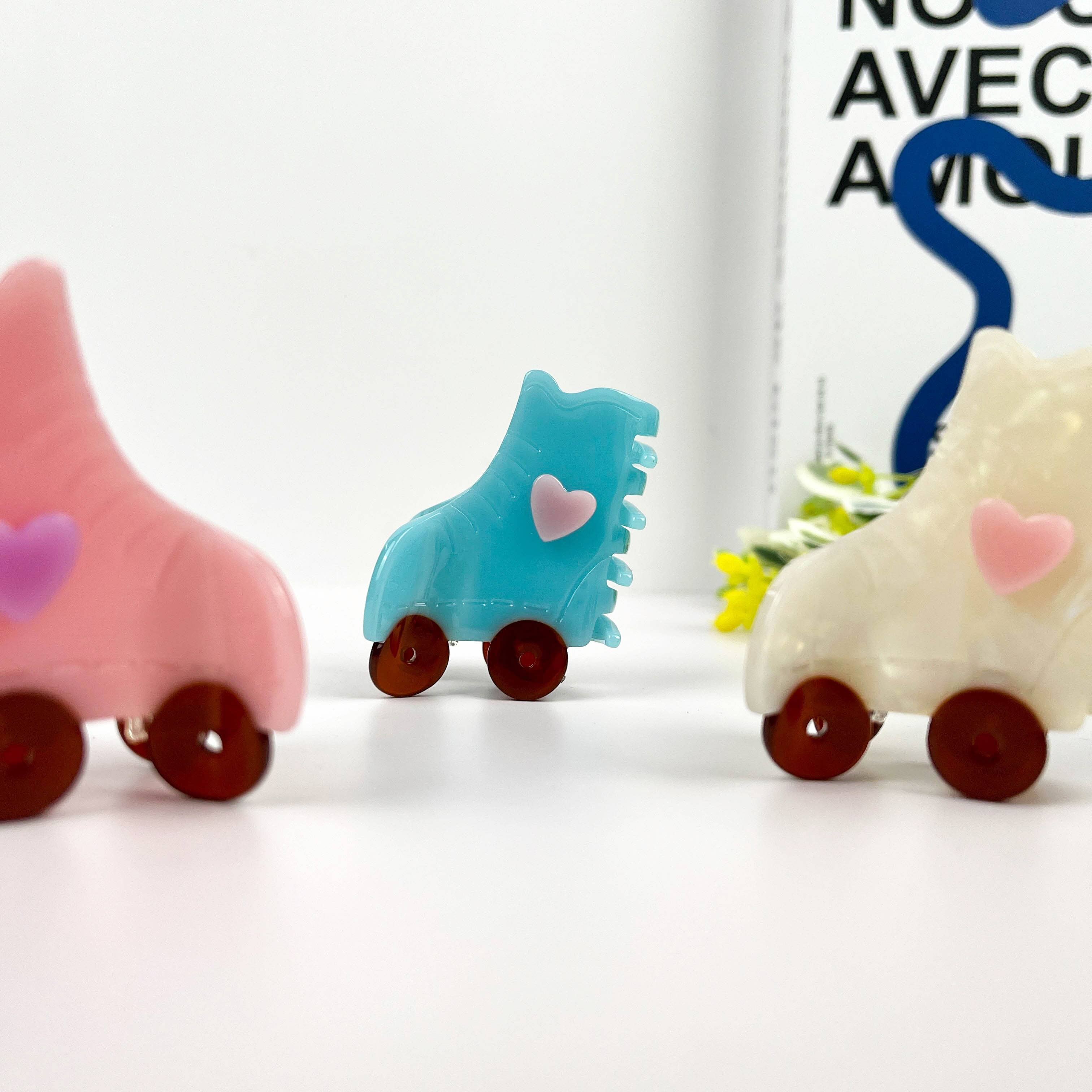 TheDivaSoap - Wholesale Hair Clip - Women's - Roller Skate Hair Clip,Acetate Creative Gift Hair Claw7