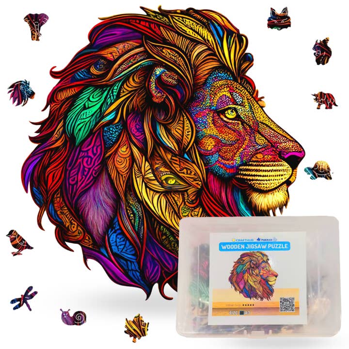 Majestic Lion Holz-Puzzle | Umweltfreundlich für den Großhandel von Crafthub