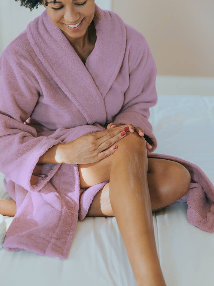 Torres Novas - Venta al por mayor Bata - Mujer - Albornoz Viejo Rosa Toallas de Baño
