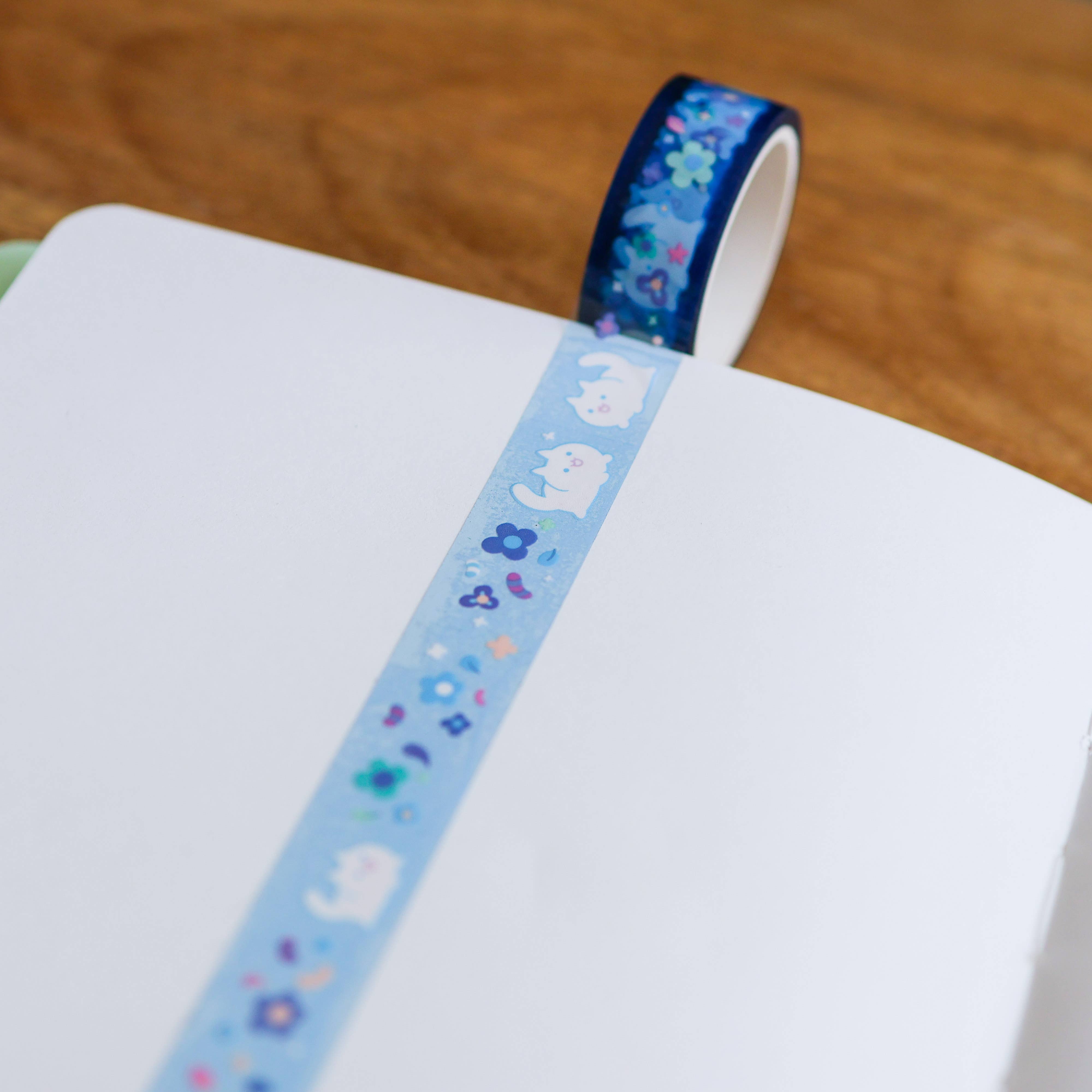 Thousand Skies - Wholesale Tape - PET Tape (Transparent) Floral White Cat2