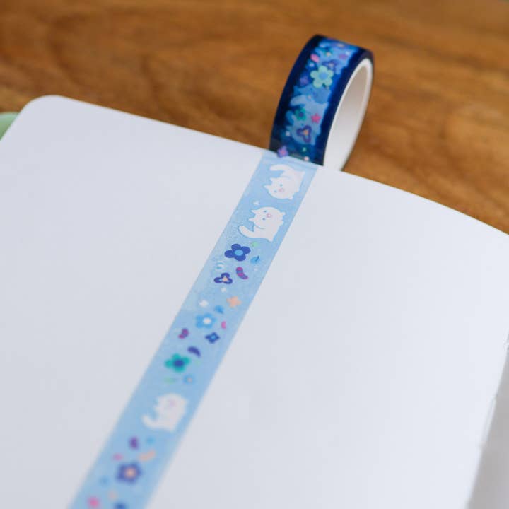 Thousand Skies - Wholesale Tape - PET Tape (Transparent) Floral White Cat2