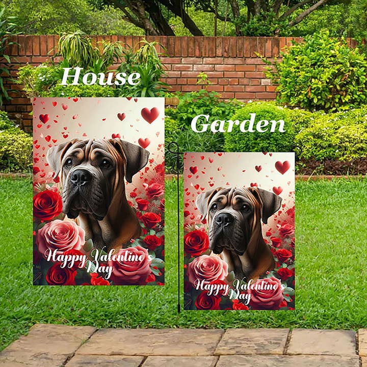 Best of Breed Products - Wholesale Flag - Cane Corso Fawn UnCropp - Valentine Garden Flag