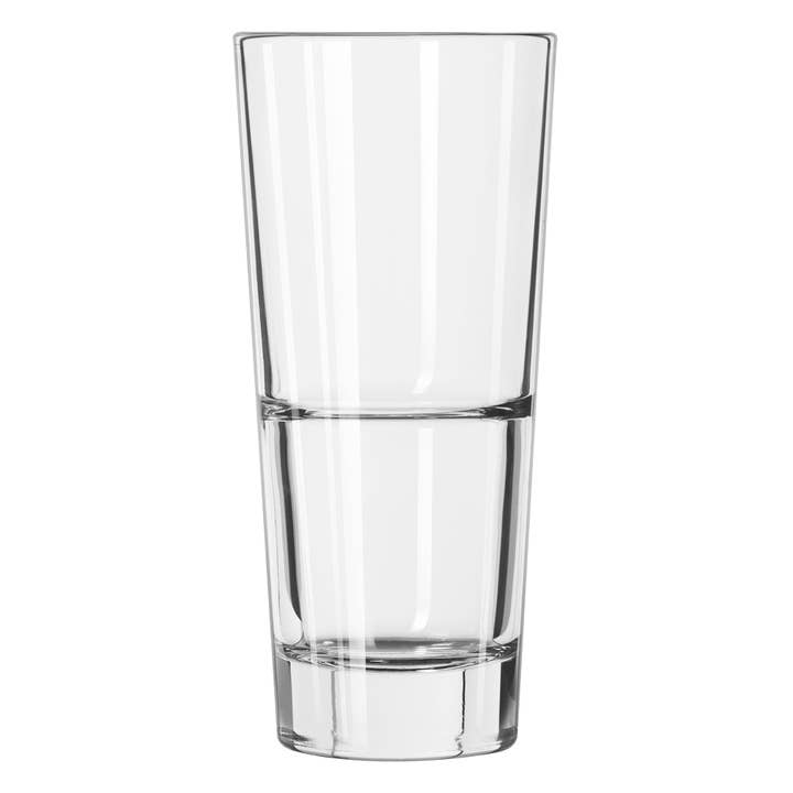 Libbey - Wholesale Drinking Glass/Cup - Libbey Endeavor Stacking DuraTuff Cooler Glasses, 16 ounce, Set of 12