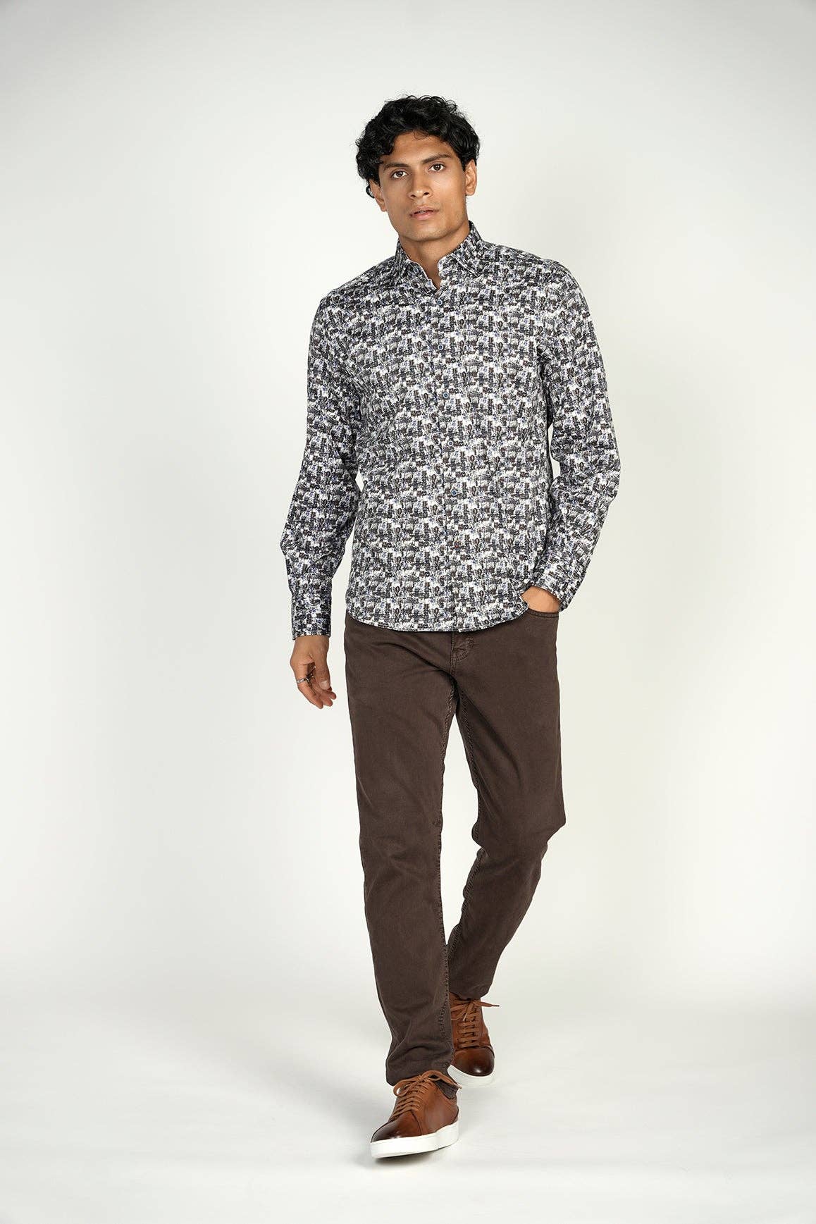 Luchiano Visconti – Camisa de botões - Homem por atacado – Coleção Assinatura Camisa Linha Daggered7