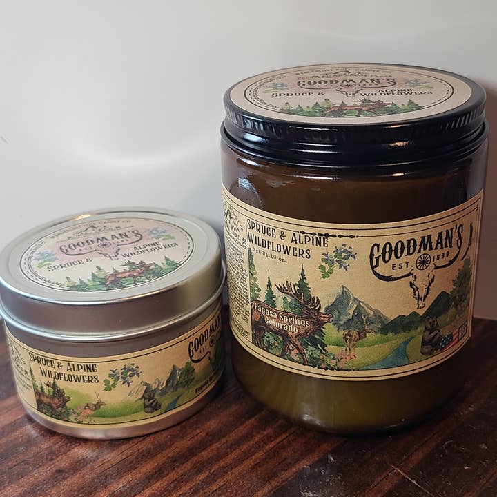 Wanderlust Folk - Wholesale Jar/Filled Candle - Goodmans Dept Store Custom Candles READ DESCRIPTION
