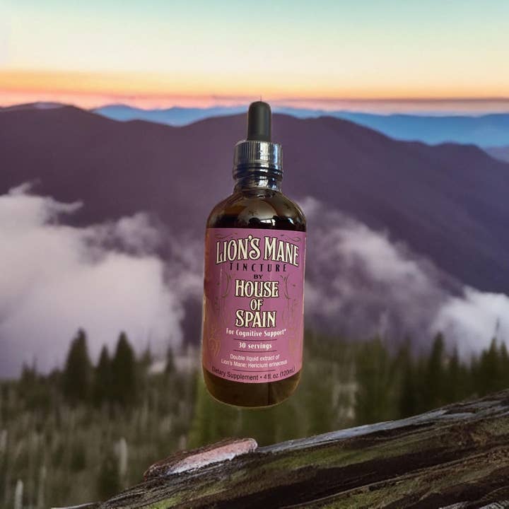 House of Spain Wellness - Wholesale Tincture - Lions Mane Functional Mushroom Tincture (4oz)