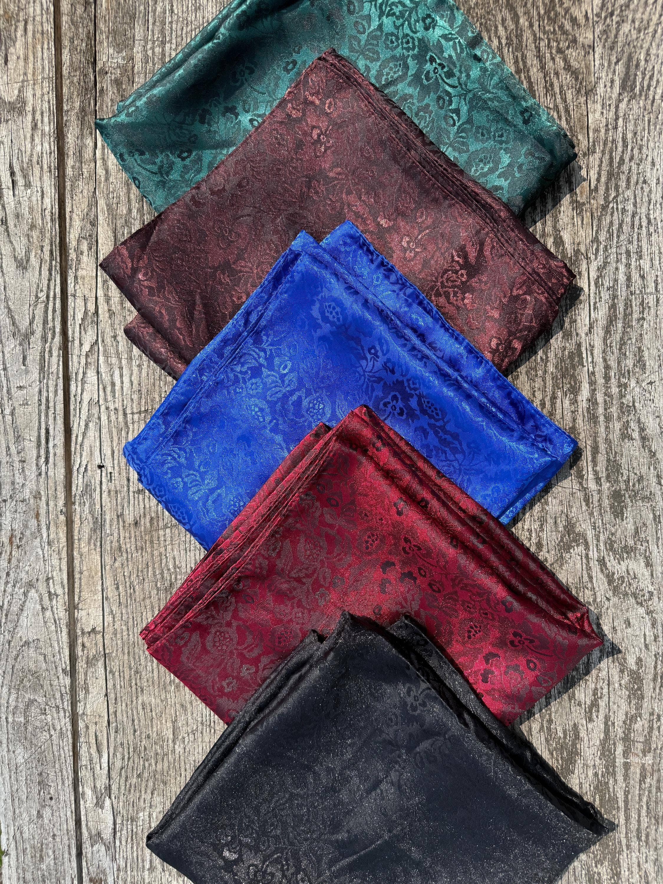 Double B Wild Rags - Wholesale Scarf - Women's - Wild Rag FLORAL JACQUARD red black blue brown green Cowboy Western Neck Scarf Bandanna by Double B Wild Rags2