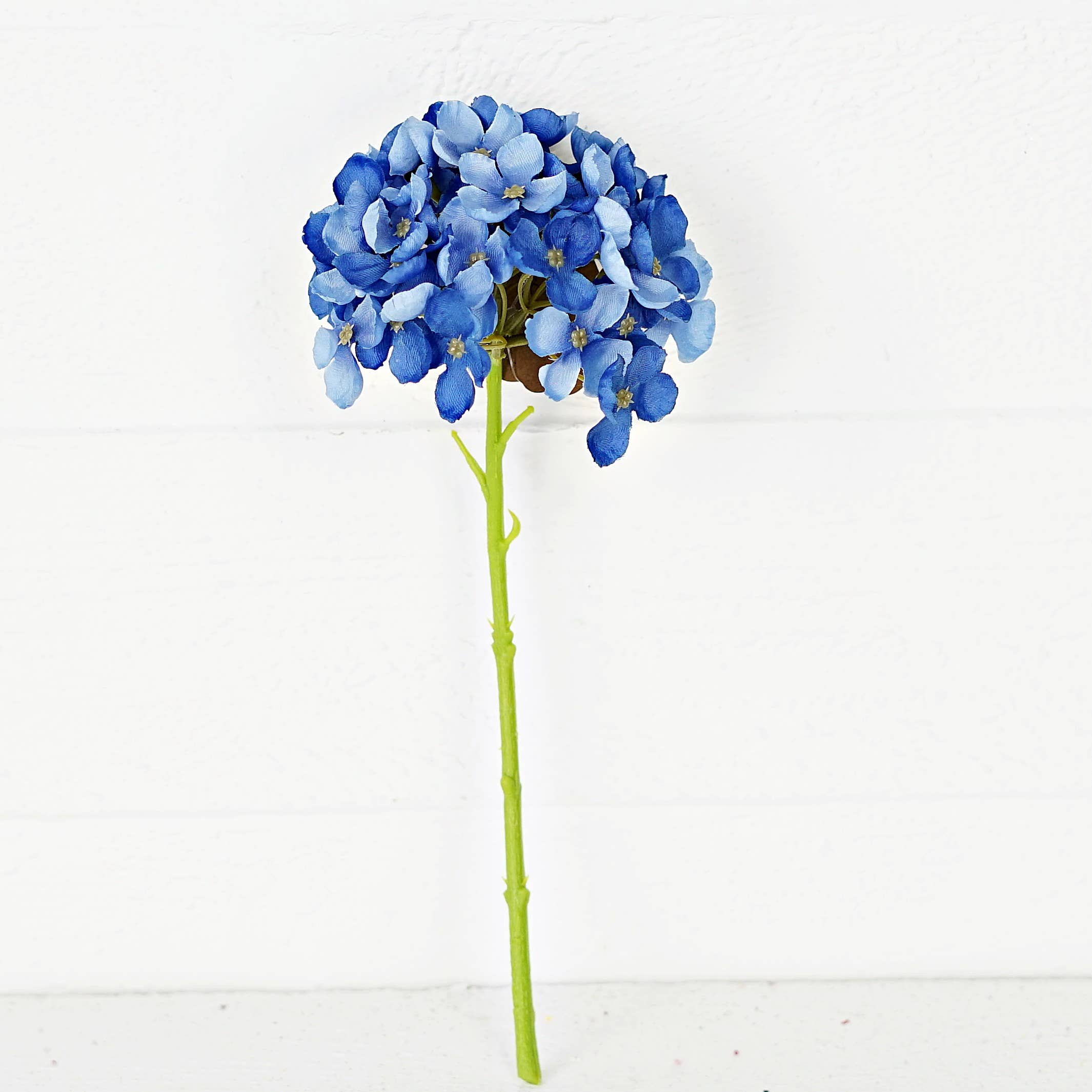 Holiday Depot Inc. - Wholesale Artificial Flowers - 35330- 13inLx5inD English Hydrangea Stem-Blue4