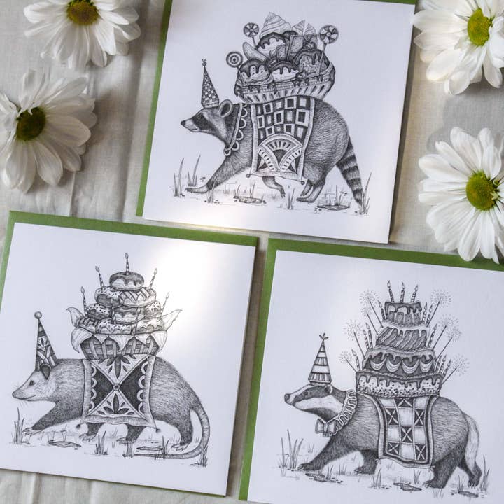 Mackenzie Myrick Studio - Vendita all'ingrosso Biglietti di auguri - Birthday Bash | Cofanetto di carte assortito