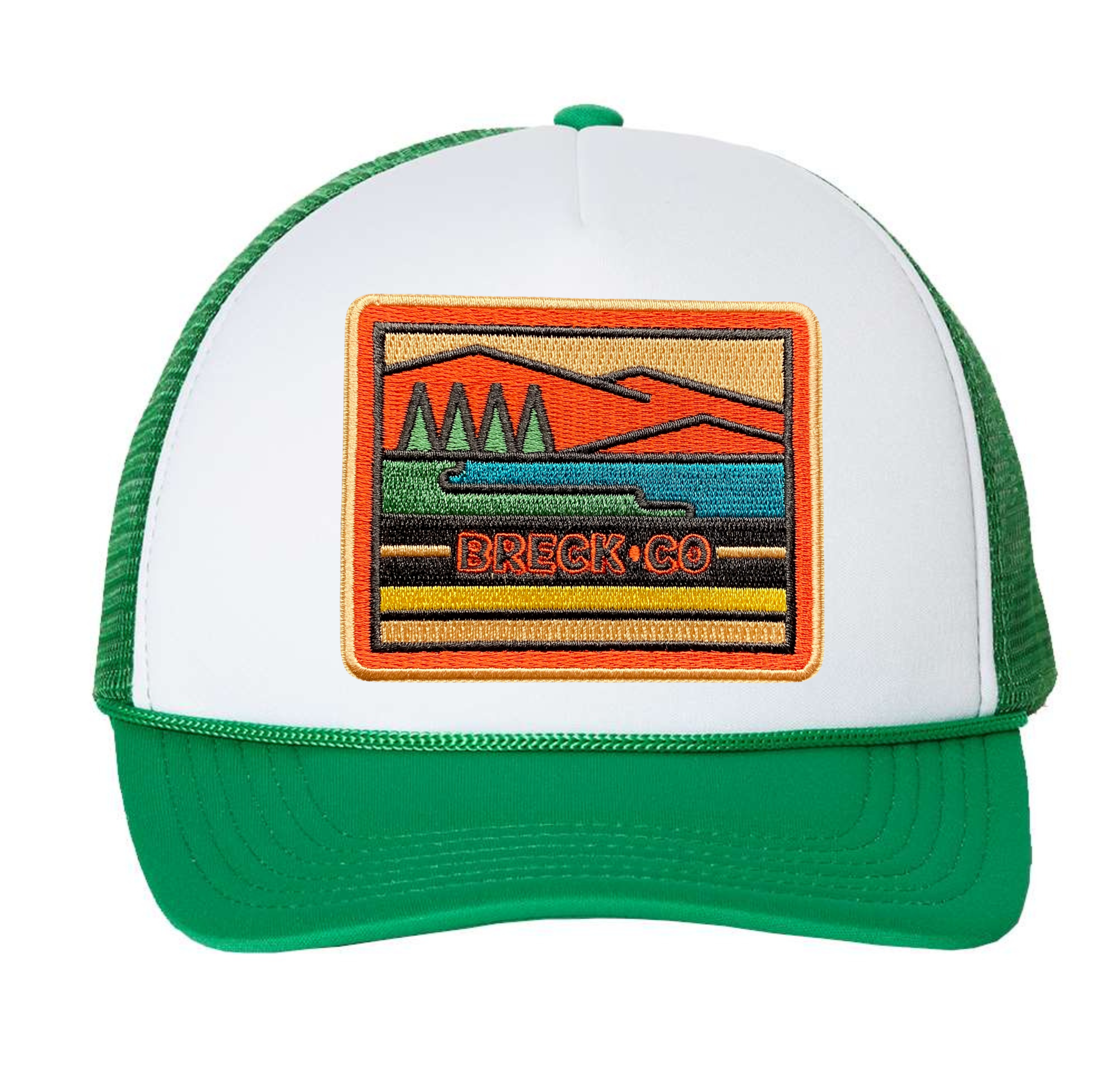 Spruce Seed - Wholesale Trucker Hat - Unisex - Adult Trucker Hat- Breck, CO Retro Mountain Patch Snapback3