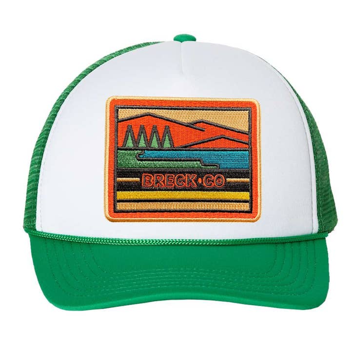 Spruce Seed - Wholesale Trucker Hat - Unisex - Adult Trucker Hat- Breck, CO Retro Mountain Patch Snapback3