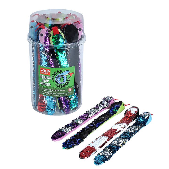 Snap Snakes Sequin for wholesale by Wild Republic