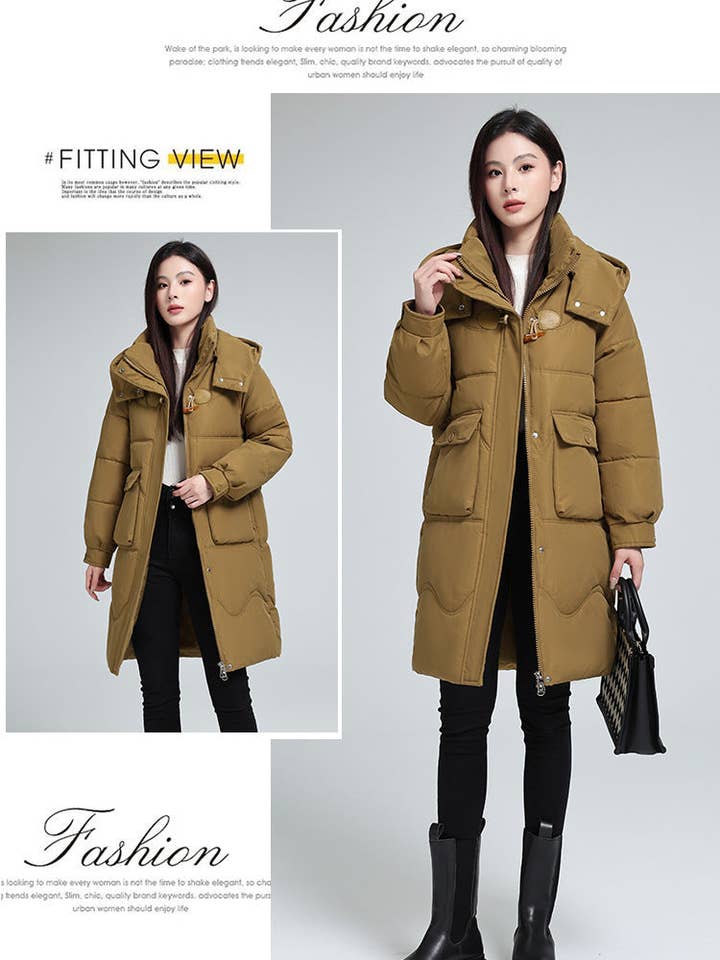Marayn - Wholesale Puffer Jacket - Women's - 2025 Winter Korean Style Padded Long Coat3