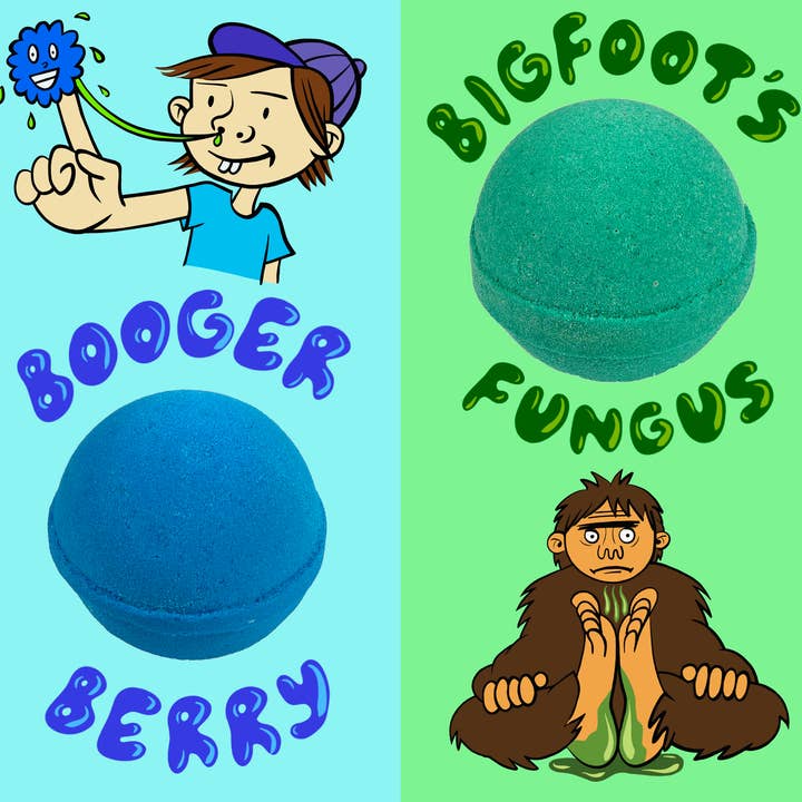 Funky Fresh Kids - Wholesale Bath Bomb/Fizz - Booger Head Bath Bombs 4-Pack Gift Set for Kids3
