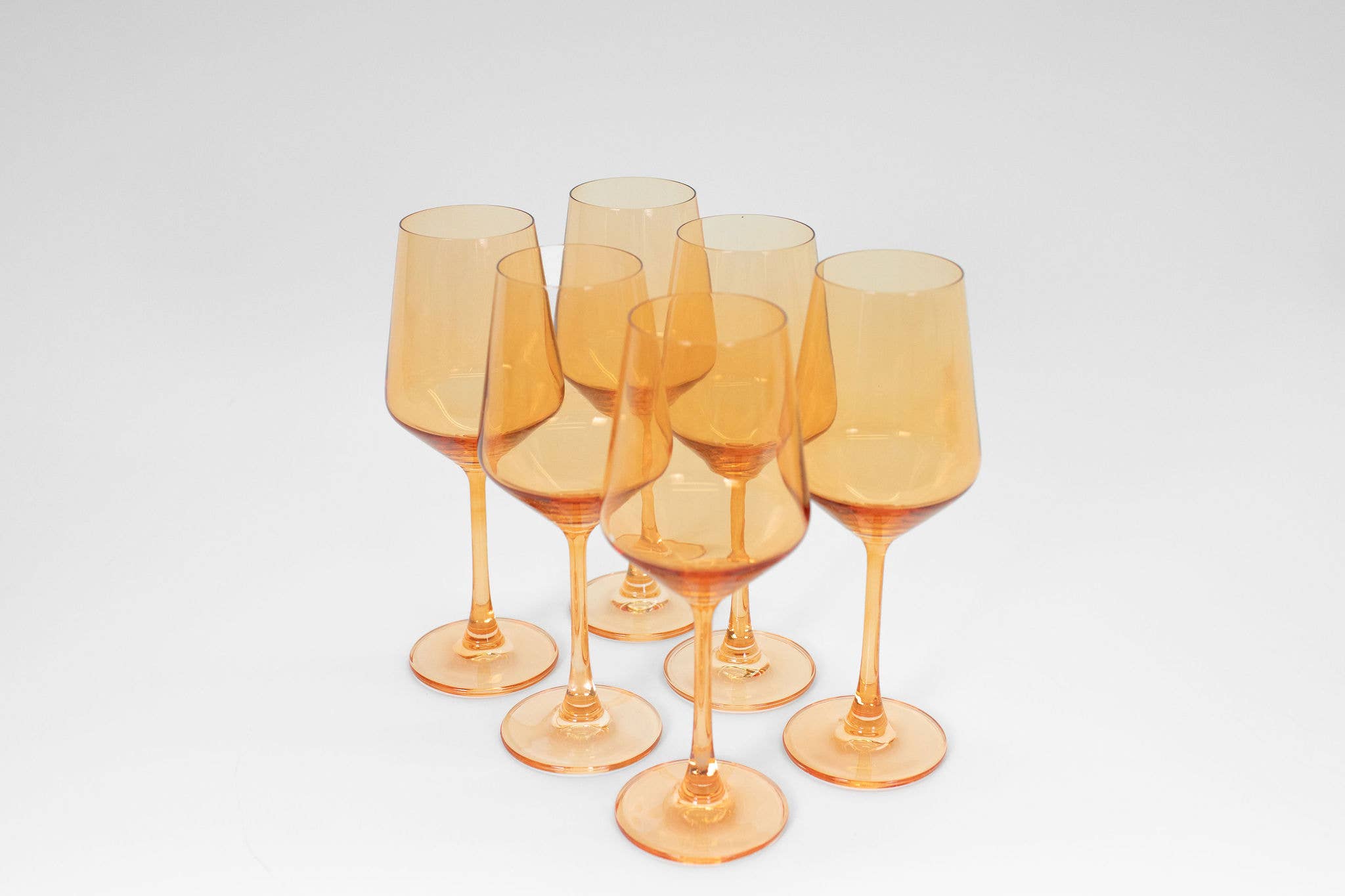 GlassHauseCo - Wholesale Wine Glass - Creamsicle Orange - Colored Wine Glass2