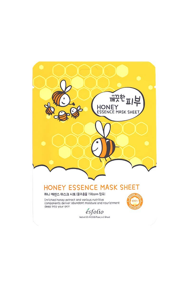 PINEAPPLE Beauty - Wholesale Skincare Face Mask - Esfolio ESMPPUHO Honey Essence Facial Mask Sheet - 10pc1