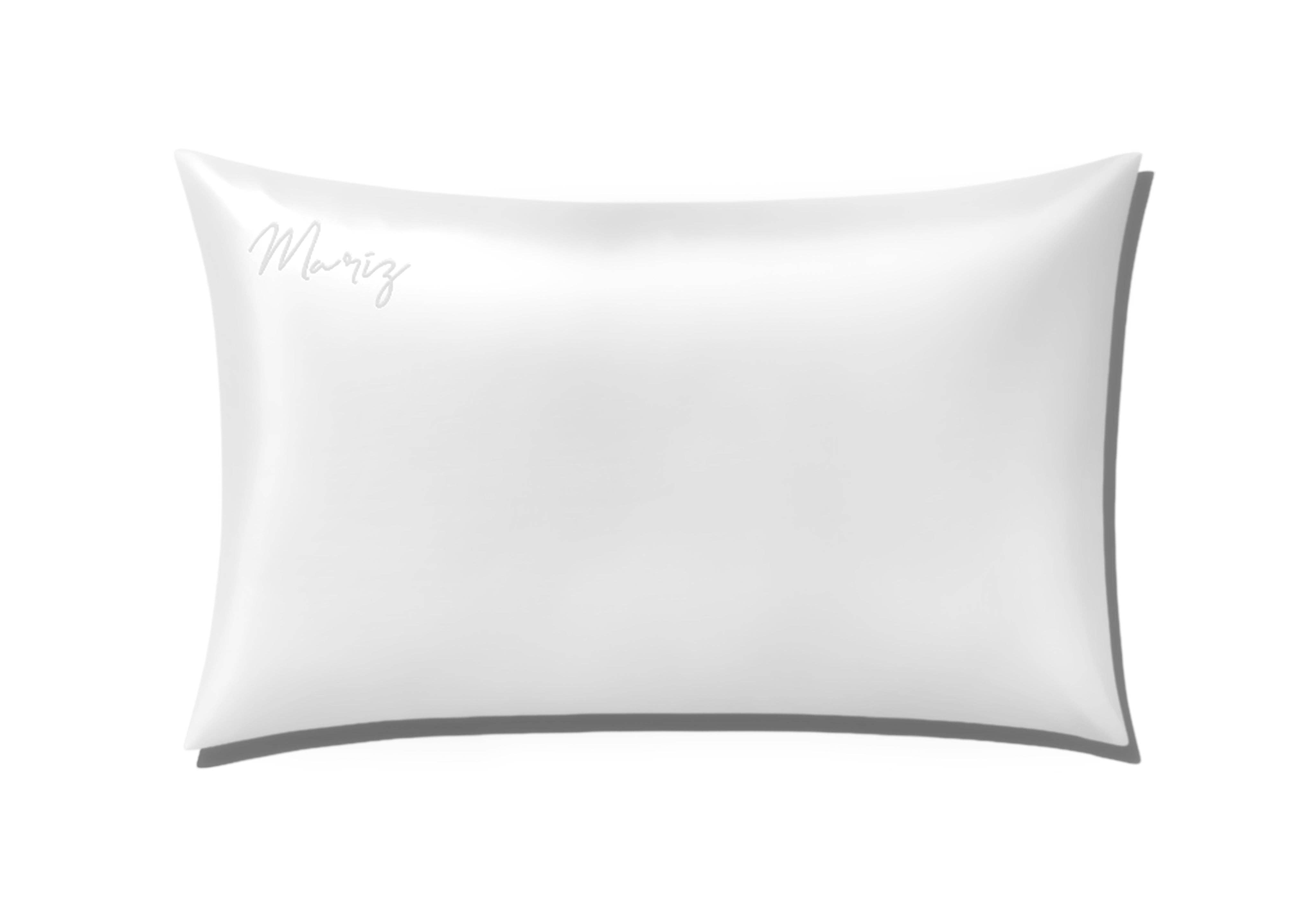 MARIZ SILK - Wholesale Bedding Pillowcase/Sham - Ivory Washable Silk Pillowcase - Queen