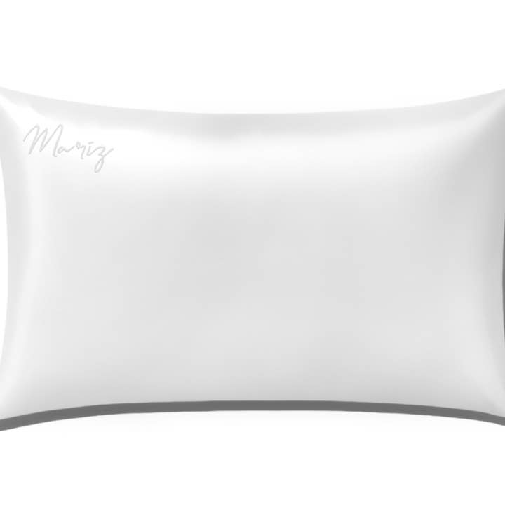 Taie d'oreiller en soie zippée Reine Ivoire pour la vente par MARIZ SILK