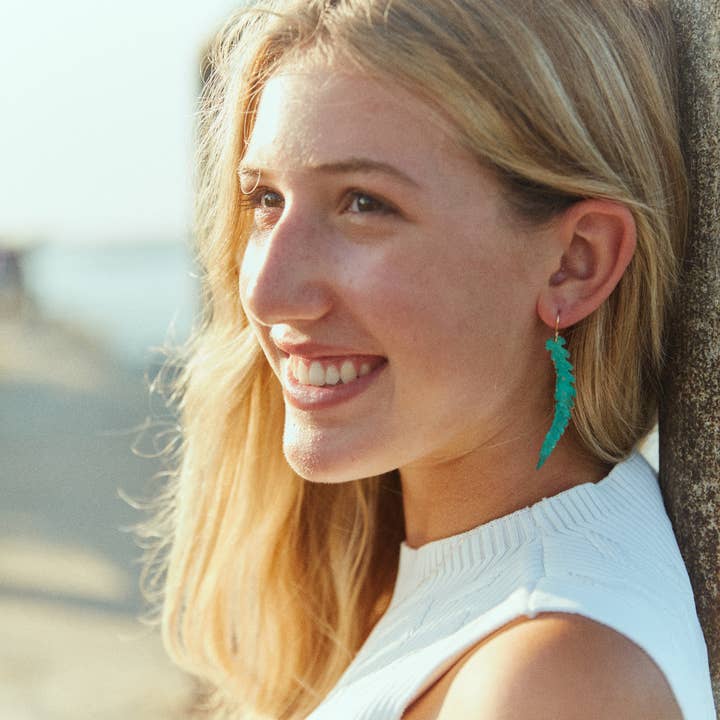 Brincos Fern por atacado de Nancy Nelson Jewelry