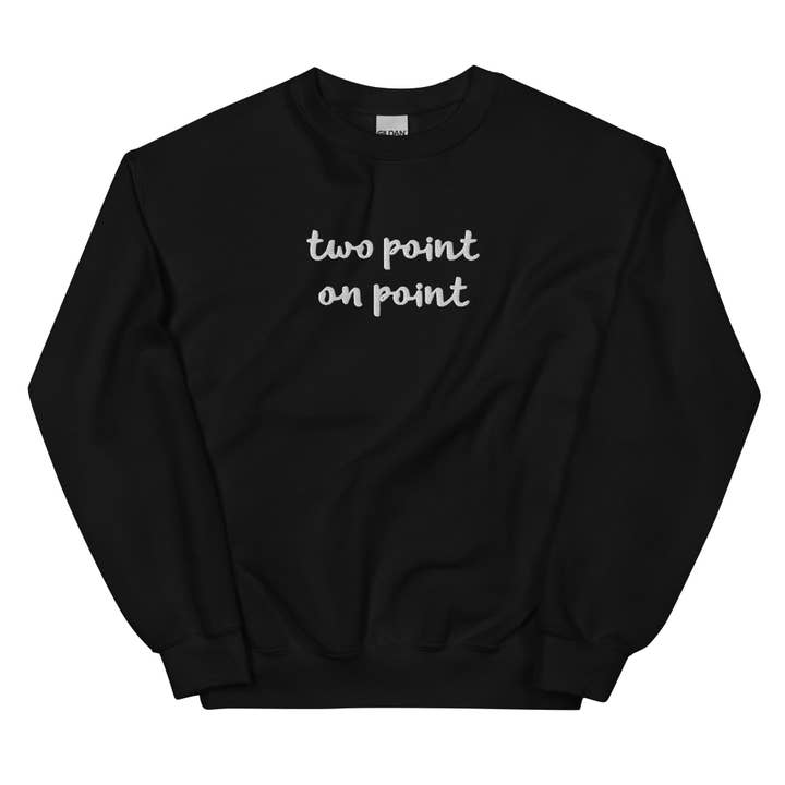 Unisex Sweatshirt - Two Point/On Point - Embroidery for wholesale by un.sus.tain.a.ble equestrian
