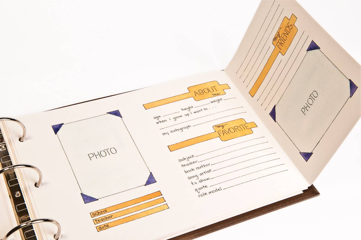 Hugs and Kisses XO – Engroshandel Mindebog - Børn og baby – Skoledage - Skole Memory Book6