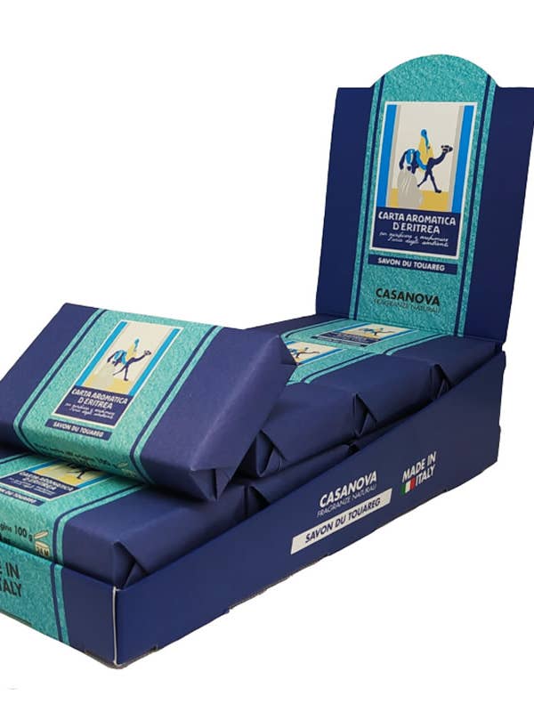 Aromatic soap of Eritrea 100g BLUE for wholesale by CASANOVA di Giorgio Bergonzi & C. sas