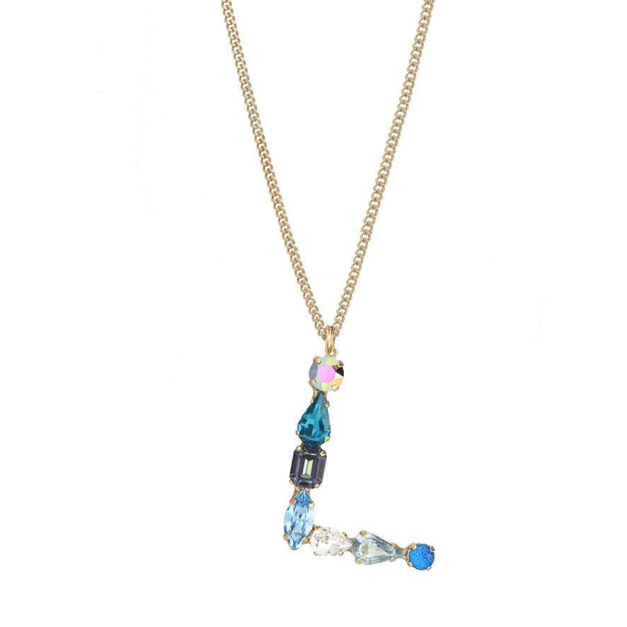 TOVA - Wholesale Pendant/Charm Necklace - Monograms in Neon Necklace11