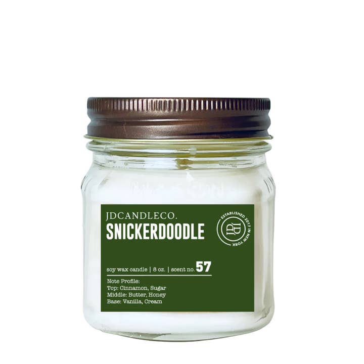 JD Candle Co. - Wholesale Jar/Filled Candle - Holiday 8 oz Mason Jar Candles1