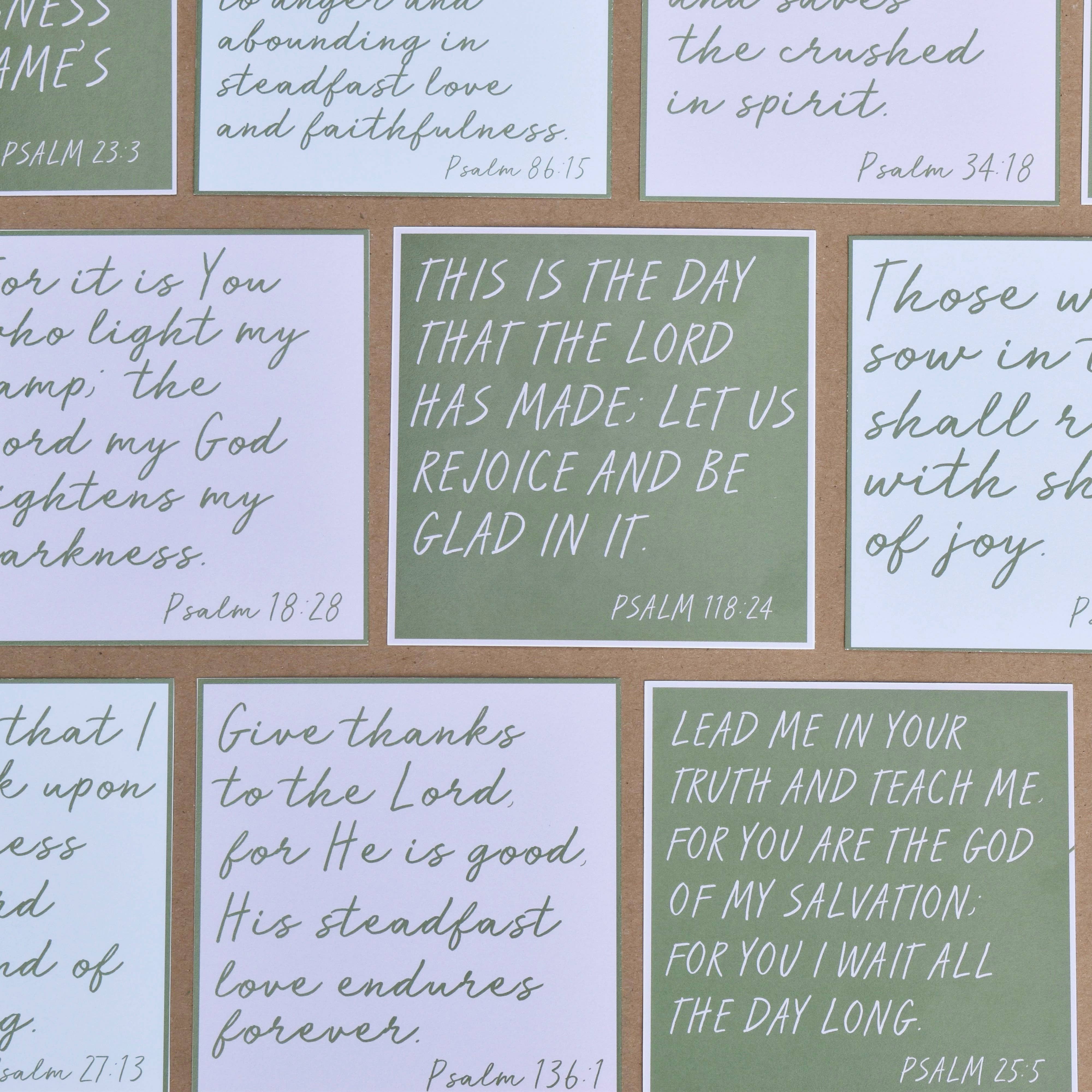 Lilypad Design Co. - Wholesale Stationery/Notecard Set - Psalm Scripture Cards1