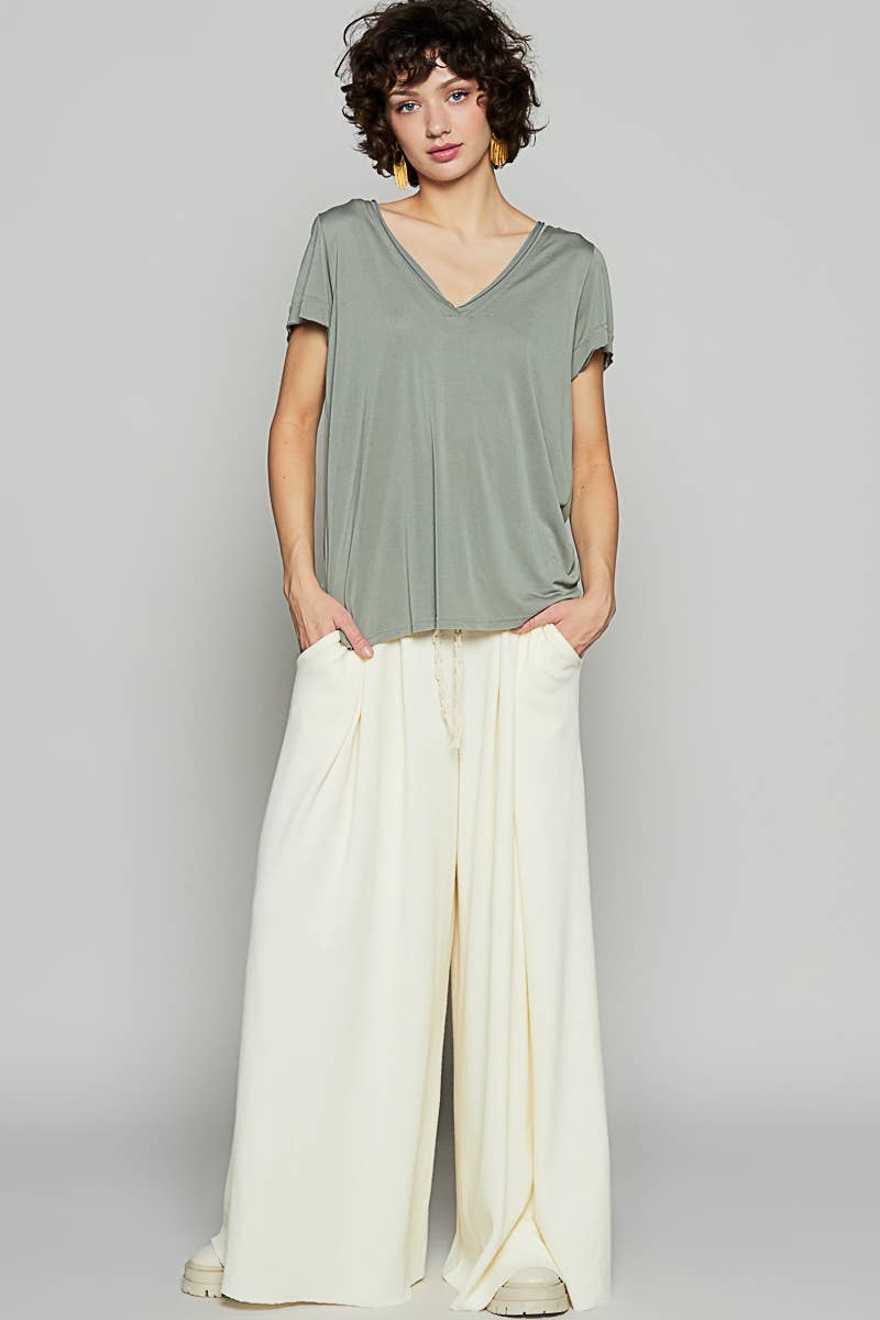 Pol Clothing - Wholesale Knit Top - Women's - Basic V-neck Knit Top23