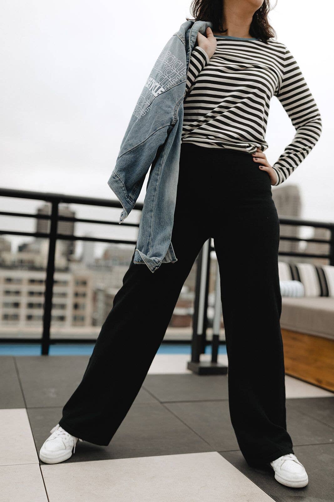 DAPH - Wholesale Pants - Women's - Alpaca-Cotton Wide-Leg Pants - Elegant, Comfortable2