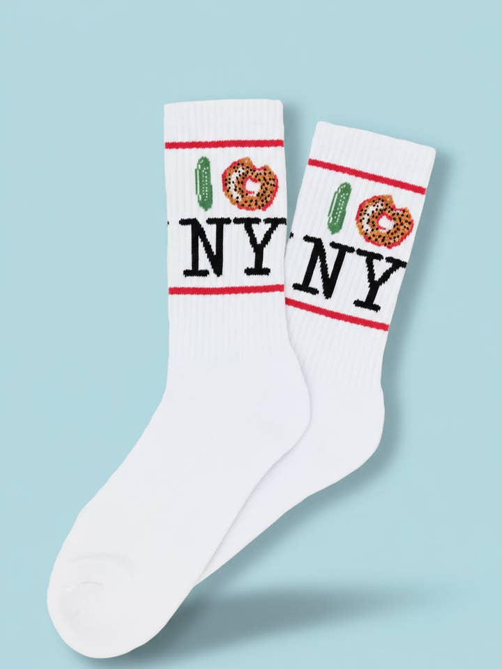 Pickle Bagel NY Sock for wholesale by PiccoliNY