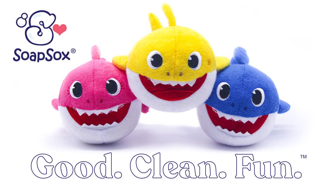 SoapSox - Vendita all'ingrosso Gioco per il bagnetto - Neonati - Papà Squalo (Baby Squalo Soapsox)1