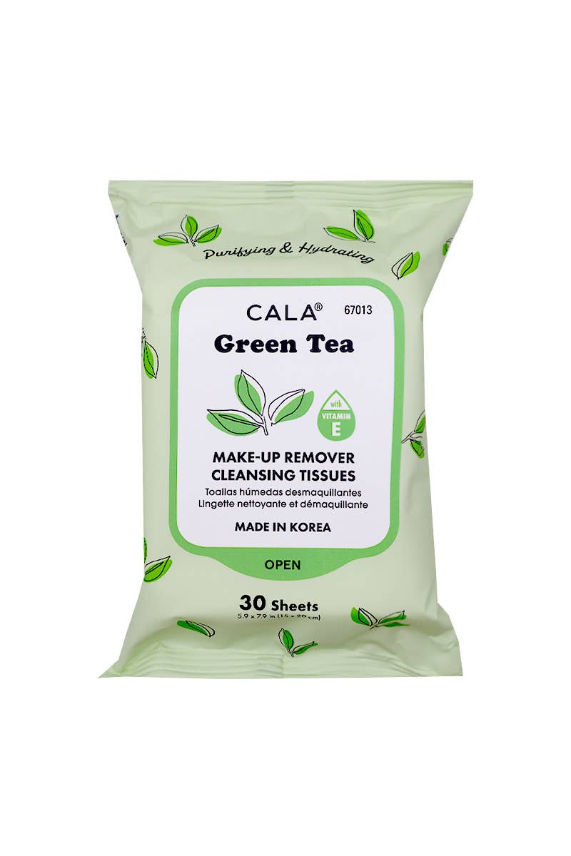 PINEAPPLE Beauty - Wholesale Makeup Remover - CALA 67013 Green Tea 30 Sheets Makeup Remover Tissues - 60