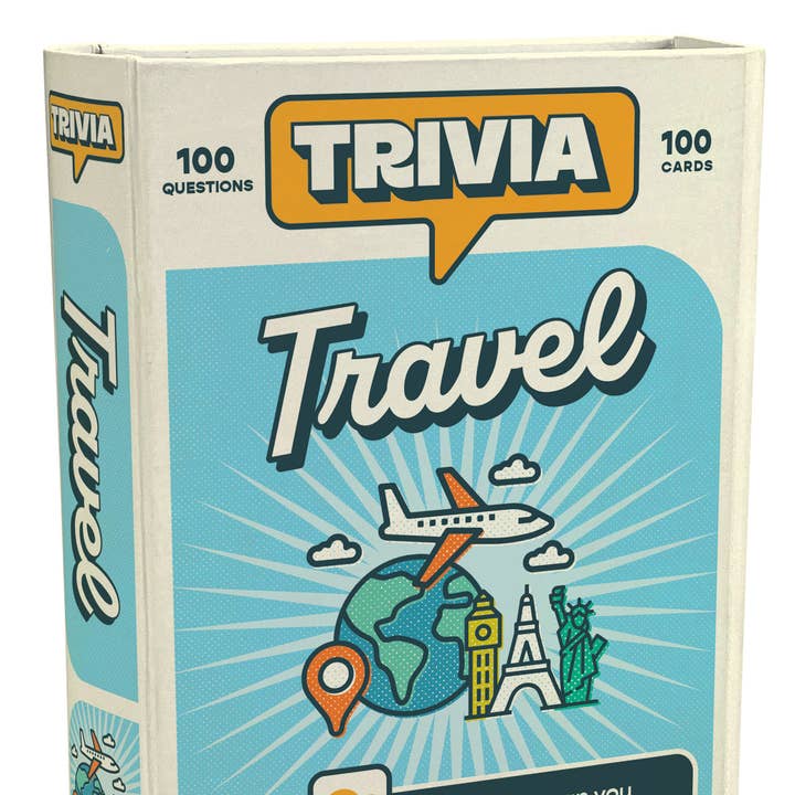 Travel Trivia Card Game for wholesale by Cottage Door Press