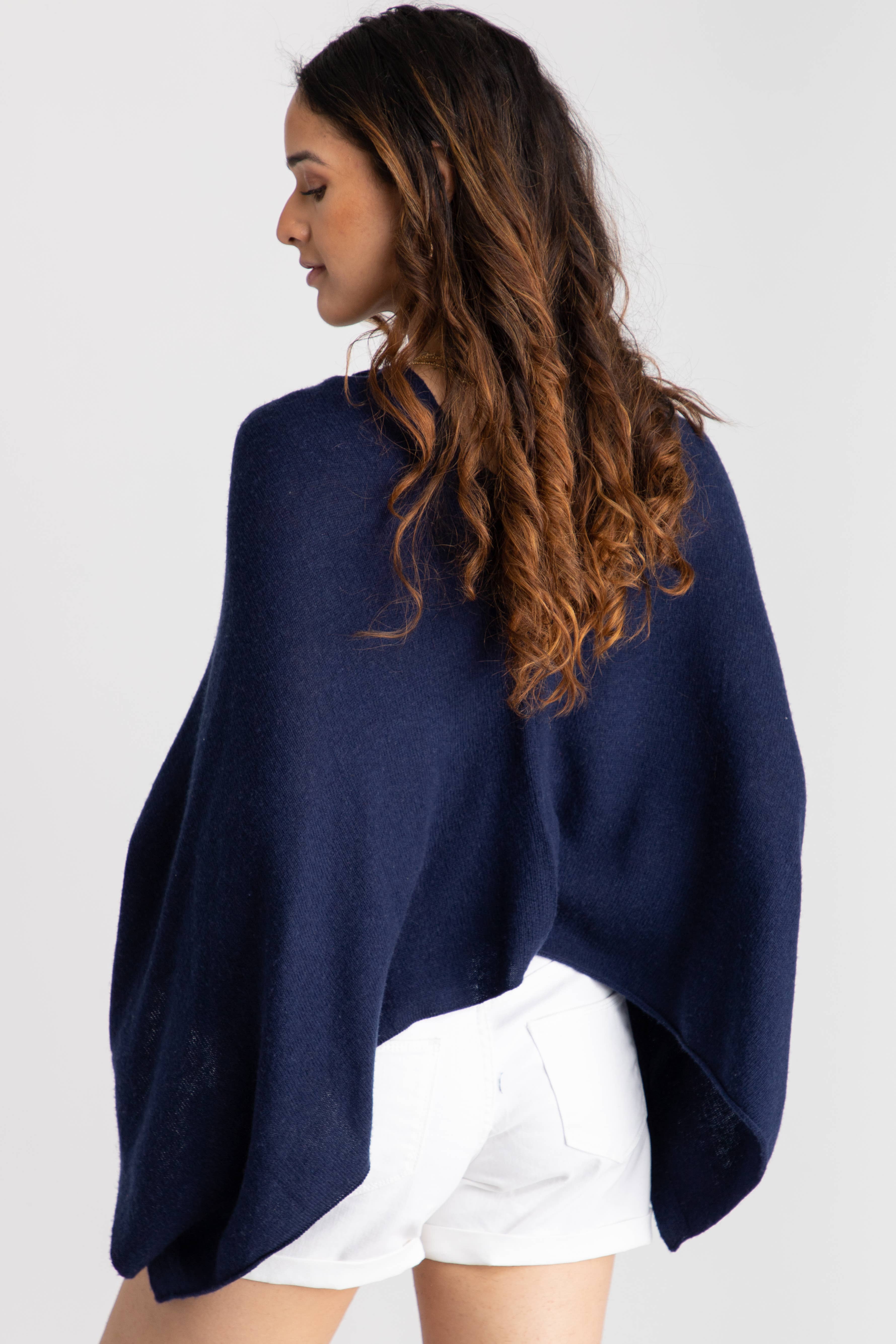 SAACHI - Wholesale Poncho - Dames - Poncho van kasjmier en zijde met hart6