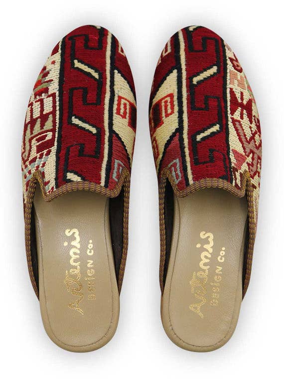 Zapatillas Sumak Kilim para hombre, talla 10 para venta al por mayor de Artemis Design Co.