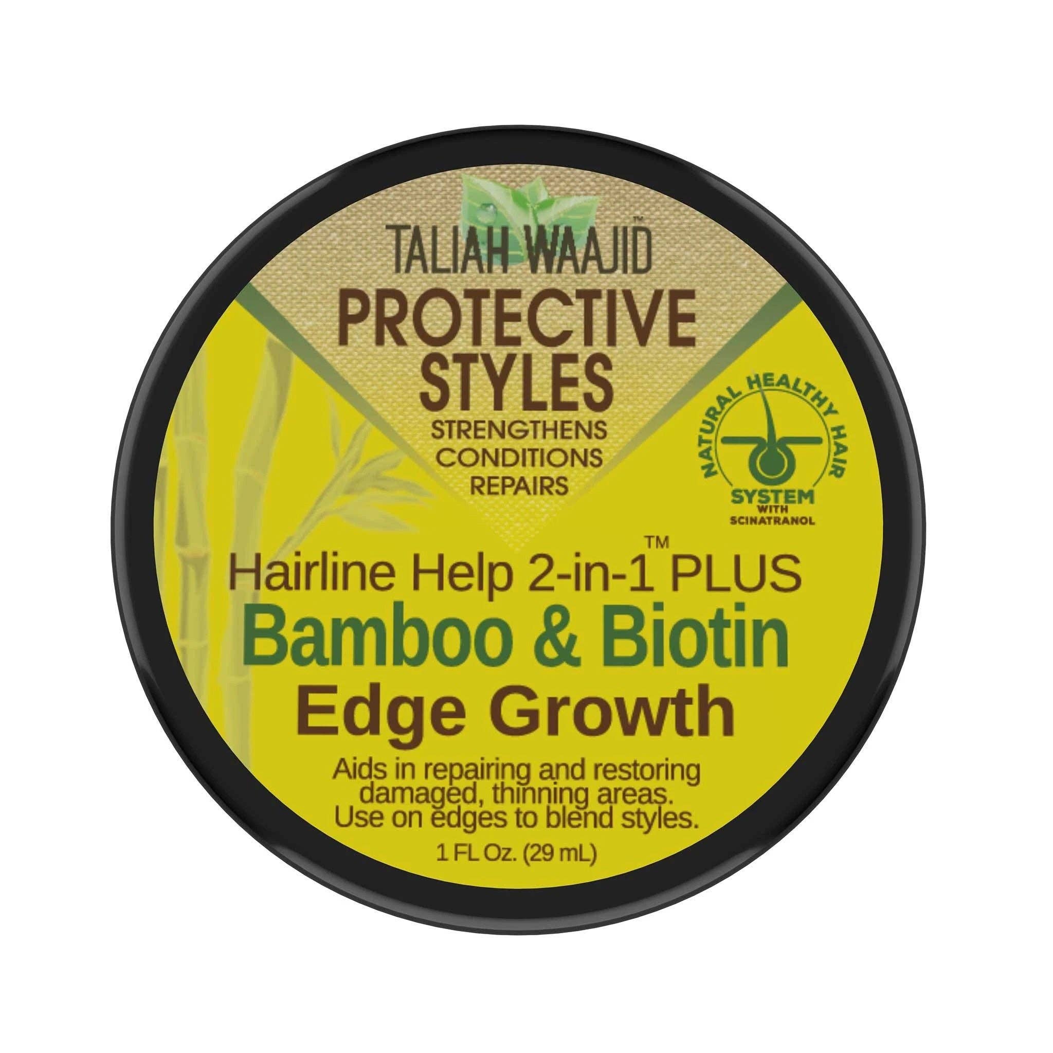 KT Supply - Wholesale Hair Styling Gel/Mousse - Taliah Waajid Hairline Help 2IN1 Bamboo Biotin Edge Grow 1oz0
