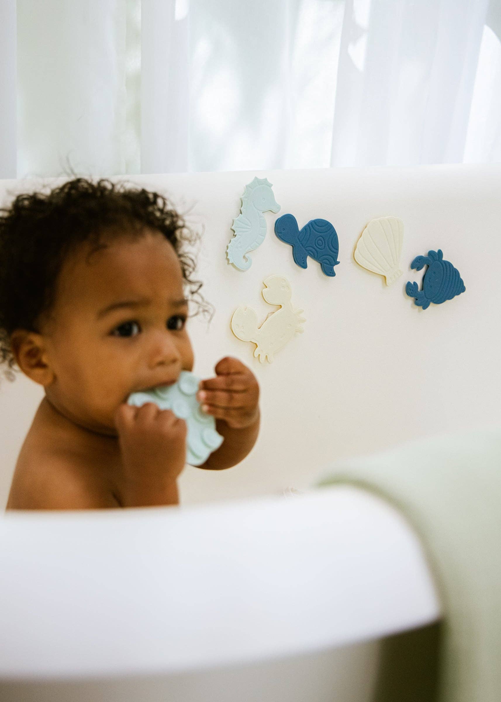 Coco Village – wholesale Bath toy – Baby – Set of 6 Silicone Mini Bath Suction Toys1