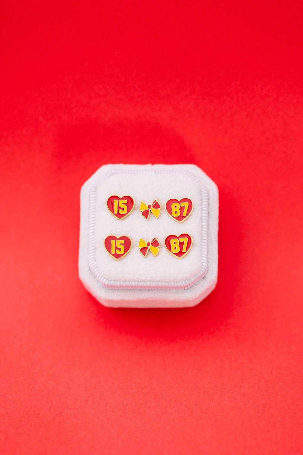 Desert Peach - Vendita all'ingrosso Orecchini a bottone - Orecchini a bottone KC Cheer Bow2