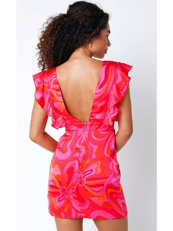 Pink Multi Veda Dress for wholesale on Faire2