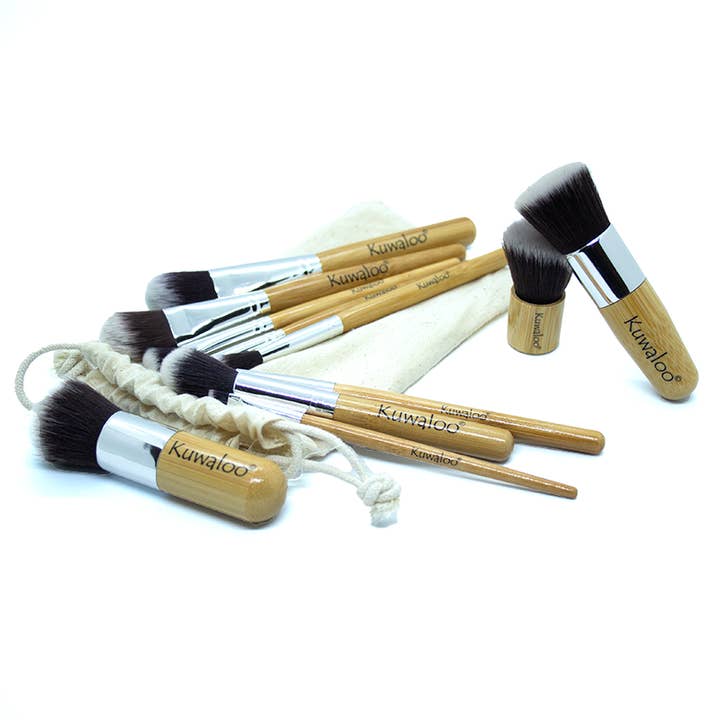 Kuwaloo Care – wholesale Make-up brush set – Bamboo Makeup Brushes - Kit