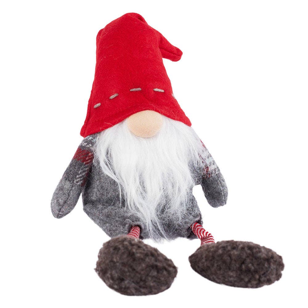 Factory Direct Craft - Wholesale Christmas Decoration - 12" Winter Shelf Sitter Gnome with Dangling Legs3
