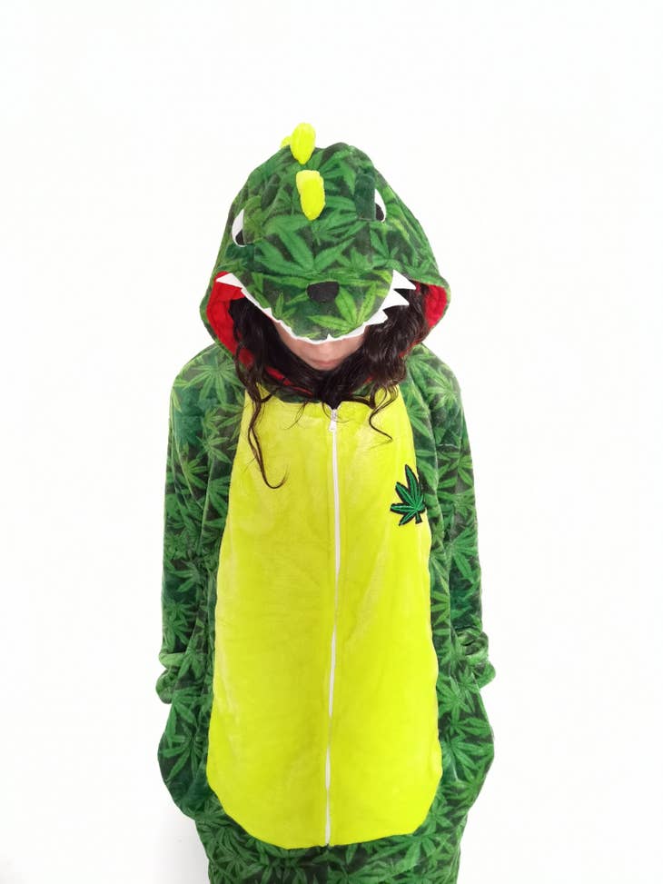 Wholesale Stoner Dino Adult Unisex Animal Onesie Pajama for your store -  Faire