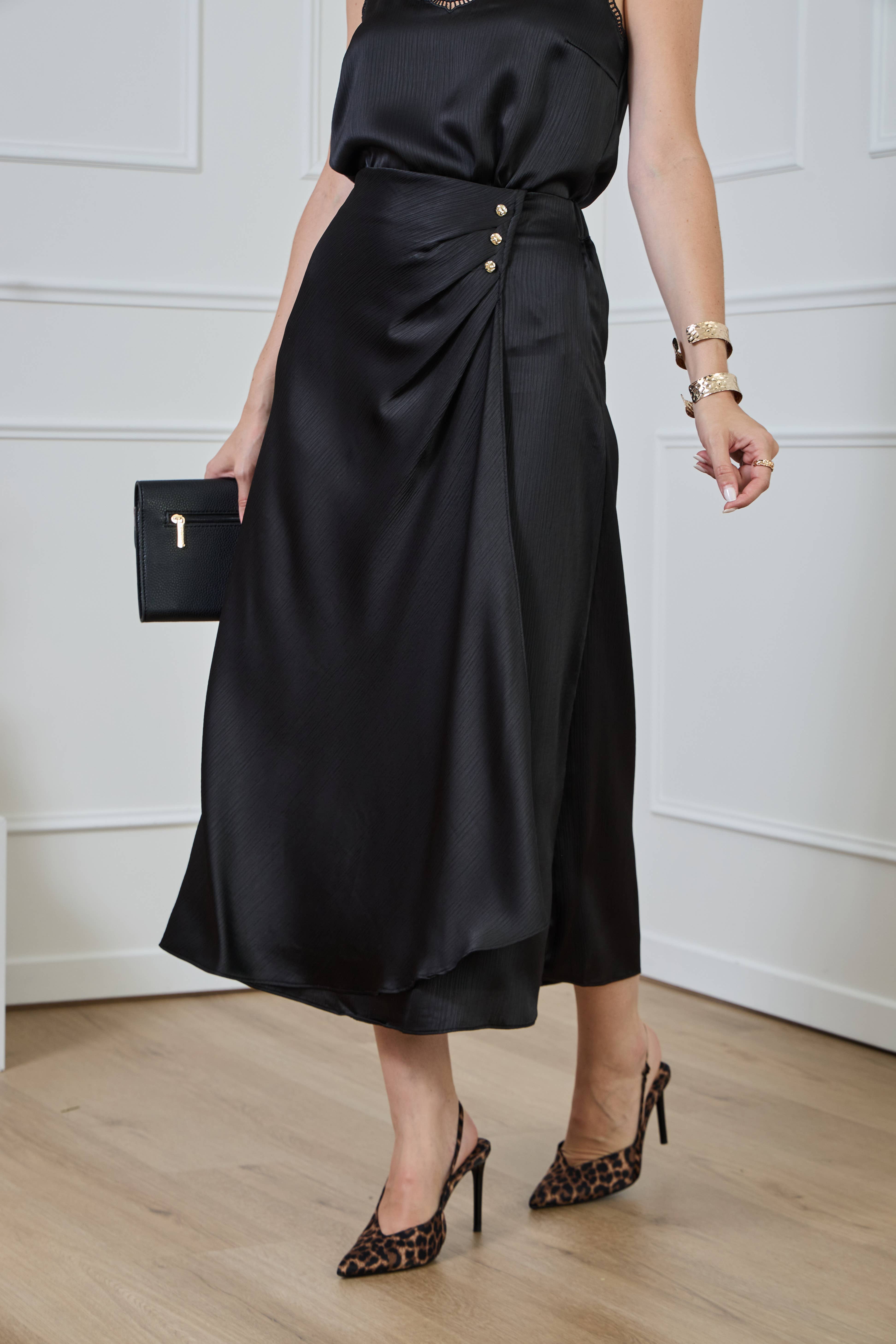 LULUMARY - Vendita all'ingrosso Gonna - Donna - Gonna lunga fluida SK8636