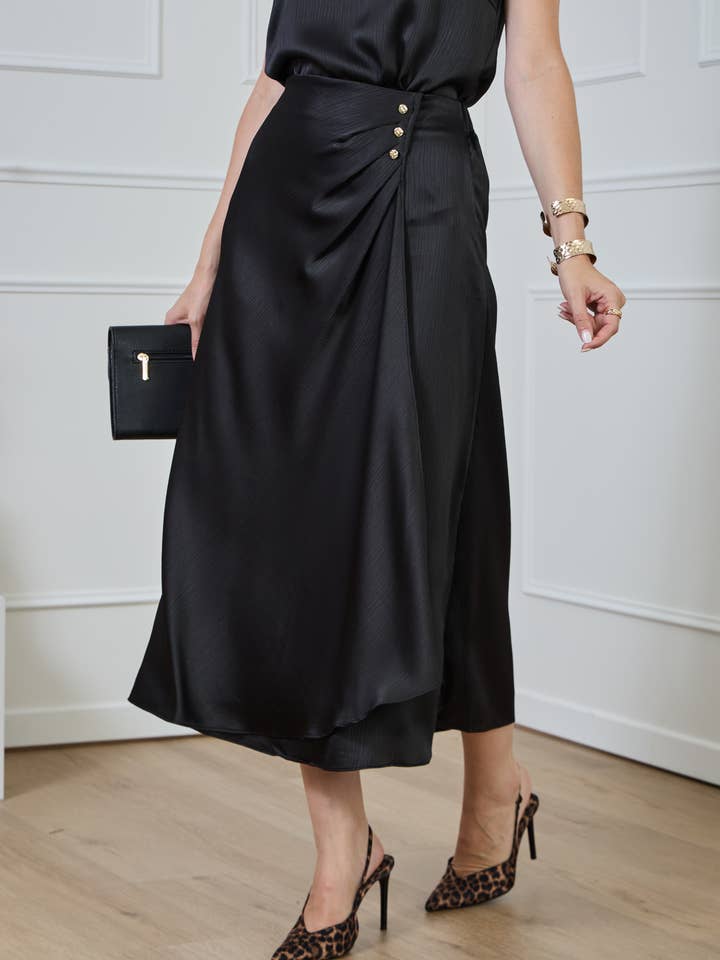 LULUMARY - Vendita all'ingrosso Gonna - Donna - Gonna lunga fluida SK8636